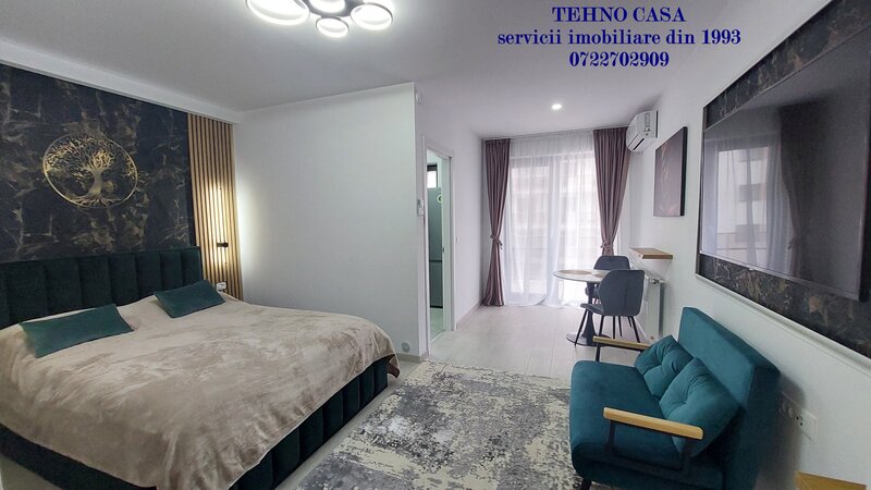 Hills Brauner, garsoniera lux, centrala, loc parcare, metrou 800m