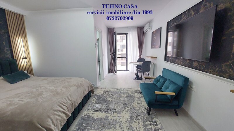 Hills Brauner, garsoniera lux, centrala, loc parcare, metrou 800m