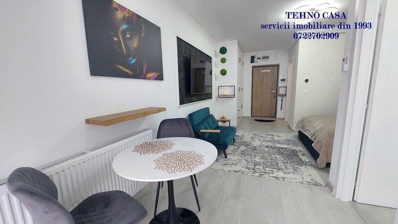 Hills Brauner, garsoniera lux, centrala, loc parcare, metrou 800m