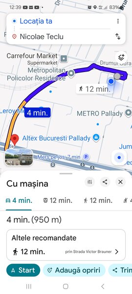 Hills Brauner, garsoniera lux, centrala, loc parcare, metrou 800m